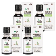 루솔 첫맛 죽염간장, 간장맛, 120ml, 4개