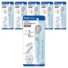 PLUS 普樂士 筆型修正帶 WH-1905, 6個, 藍色