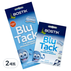 보스틱 블루택 오리지널 90g + 화이트 50g 세트, 2세트