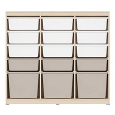 한샘 샘키즈 수납장 1305 모던, 라이트메이플 + 화이트 + 웜그레이, 5단