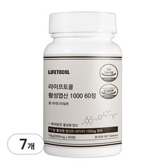 라이프토콜 활성 엽산 1000, 60정, 7개