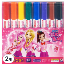 DONG-A SofyRuby 油性麥克筆, 2套, 8色