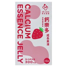 oh care 歐克威爾 鈣樂多成長果凍 草莓優格 15條, 225g, 1盒
