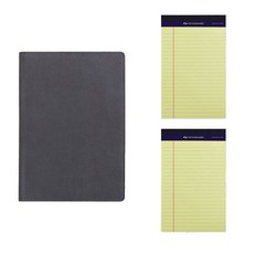 Paper Lab Pad Folio A5 + Legal Pad A5 50p x 2p, 灰色（墊對開本），隨機發貨（貴重墊）, 1套