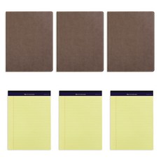 Paper Lab Pad Folio + Legal Pad 隨機交付套組 A4, 棕色的, 3套