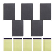 Paper Lab Pad 對開本 + Legal Pad 隨機出貨套組 A5, 灰色的, 5套