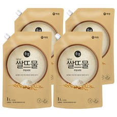 순샘 쌀뜨물 주방세제 리필, 1L, 4개