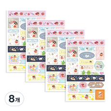 飛行威爾士蠟筆蠟筆概念貼紙, 標籤, 8個