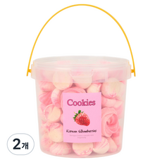 ARIGAMSUNG 草莓馬林糖 圓筒形 1.5L, 120g, 2個