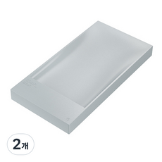 푸트로랩 심플 욕실 비누 받침, 그레이, 2개