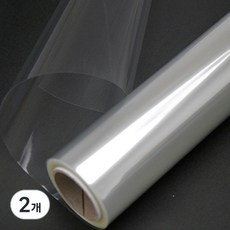 素色OPP塑膠包裝紙 大, 透明, 2個