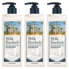 밀크바오밥 퍼퓸 헤어 트리트먼트 화이트머스크향, 500ml, 3개