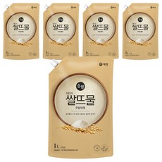 Soonsaem 淘米水廚房洗潔精補充包, 1L, 5個