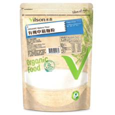 Vilson 米森 有機中筋麵粉, 500g, 1包