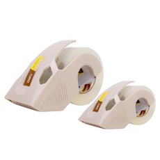 델리 무소음 박스테이프 48mm x 40m 테이프2p +안전커터기2p 소형, 1세트