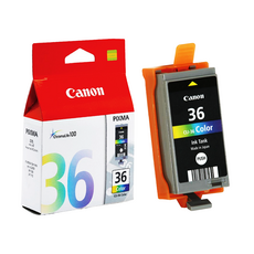 canon 正品墨水匣 CLI-36C, 1個, 彩色