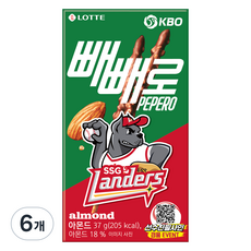 PEPERO 杏仁 KBO SSG 樂天巨人, 37g, 6個