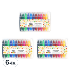 MY LITTLE TIGER 柔順蠟筆組, 6套, 12色