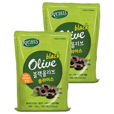 리치스 블랙올리브 슬라이스 파우치, 2개, 1.6kg