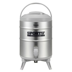 Peacock 日本孔雀 保冷保溫桶 直飲式保冷專用寬口徑 易於清洗, 不鏽鋼 銀色, 9.5L, 1個