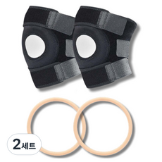 인피샵 러닝 등산 무릎보호대 2p + 실리콘 무릎보호대 2p 세트, 혼합색상, 2세트