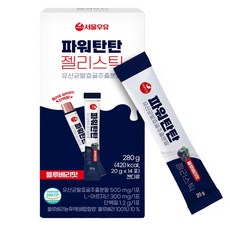 Seoul Milk 首爾牛奶 活力強健 益生菌發酵牡蠶蛹粉末果凍條 14入, 280g, 1個