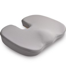 Sam-S 7DO 車用 辦公室用 記憶棉坐墊, 1個, 灰色