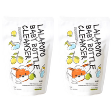 MOTHER-K K-MOM LALABEBE 草本極淨蔬果奶瓶清潔慕斯 補充包 400ml, 2包