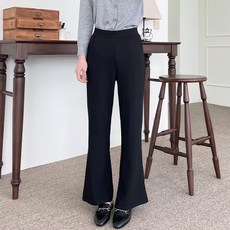 jalbba jean 女款彈性鬆緊帶長版靴型西裝褲