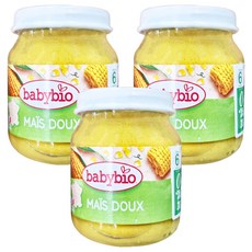 babybio 生機甜玉米泥, 130g, 3罐