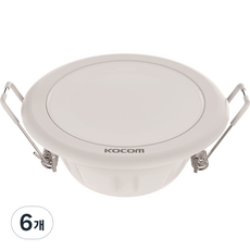 코콤 LED ECO 다운라이트 3인치 5.5W, 주광색, 6개