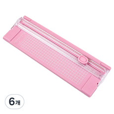 온업 컬러 종이 커터, 핑크, 6개