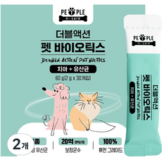 더블액션 펫 영양제, 구강/치석관리+장건강, 60g, 2개