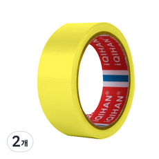 iQIHAN Dada 高黏度強力棉質膠帶 30mm x 20m, 黃色, 2個