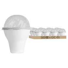 紙漿冰淇淋杯 GIC-01, 500個裝, 1套