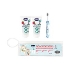 Chicco 兒童含氟牙膏牙刷旅行組, 1組