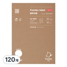 Formtec 文件索引標籤紙 LQ-3629, 12格, 120個