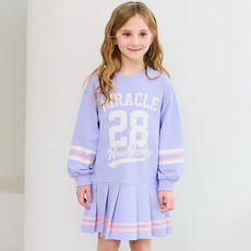 AndiApple 女童款網球風百褶連衣裙