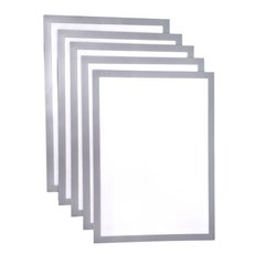 磁性展示貼 Set 5 PVC膜軟磁 A3 A4 A5 香檳金/經典黑, 44.7 x 32.3cm, 銀色, 1組