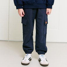 andiapple 兒童彈性工裝口袋束口褲