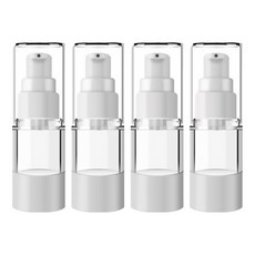 DM Beauty 便攜式泵乳液瓶扁平真空 15 毫升, 混色, 4入