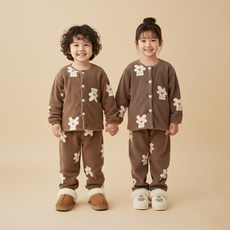 Kids Day 泰迪熊睡眠睡衣上下套裝