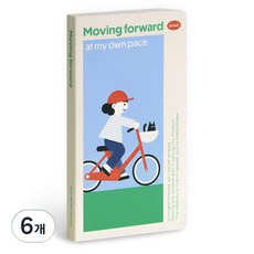 아이코닉 슬로우 위클리 플래너 만년 다이어리 스케줄러, 01 MOVING, 6개