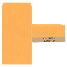 OKPP 歐凱普 牛皮公文封 黃色, 12K, 100個