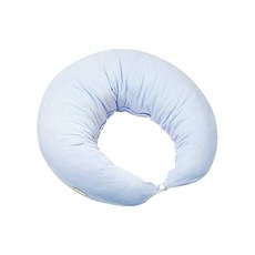 MAMMY VILLAGE 六甲村 經典孕婦哺乳枕/平織印花款, 毛巾 寶貝藍, 1個