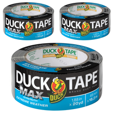 DUCK TAPE Max 極限氣候戶外管道膠帶 48mm x 18m, 3個
