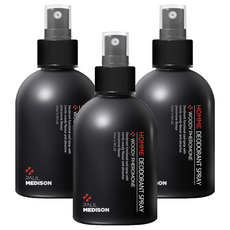 PAUL MEDISON 男士除臭噴霧 木質香, 200ml, 3個