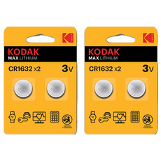 코닥 MAX 리튬 코인 건전지 CR1632 3V, 2개입, 2개