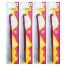 WEDENT 威登 單束細軟毛牙刷 梅花色, 1入, 4個, 5mm