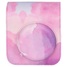拍立得mini12PU皮質油彩復古相機包/保護套收納包 夢幻雲朵, 單一商品, 1個